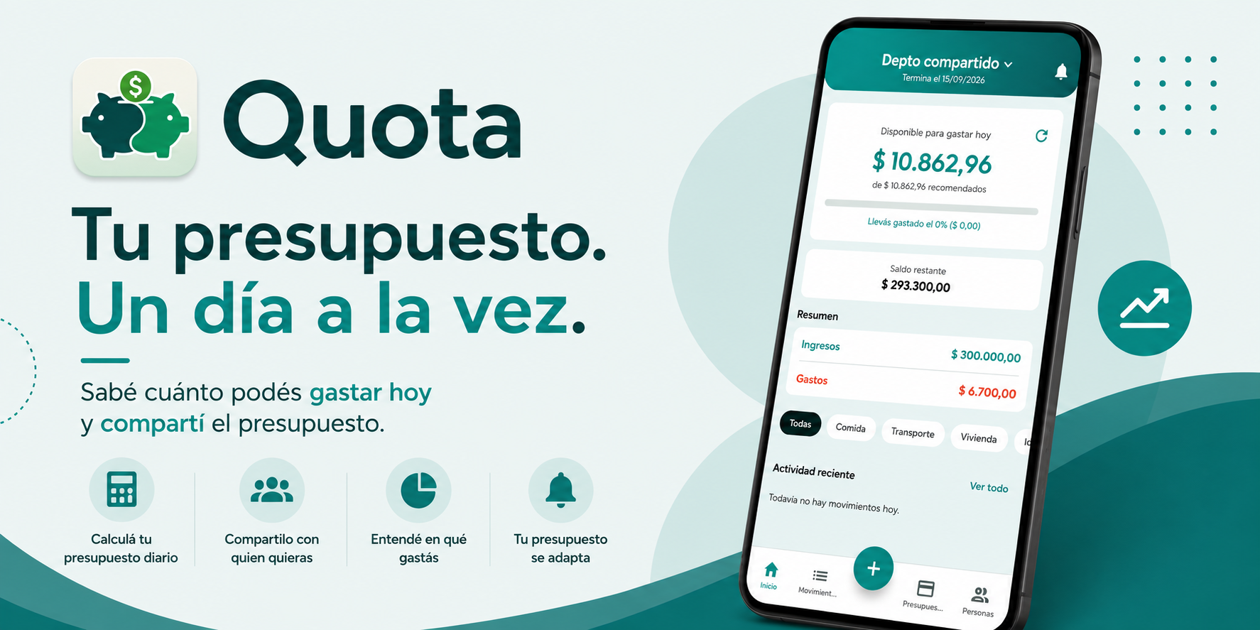 Quota: Presupuesto Diario Compartido